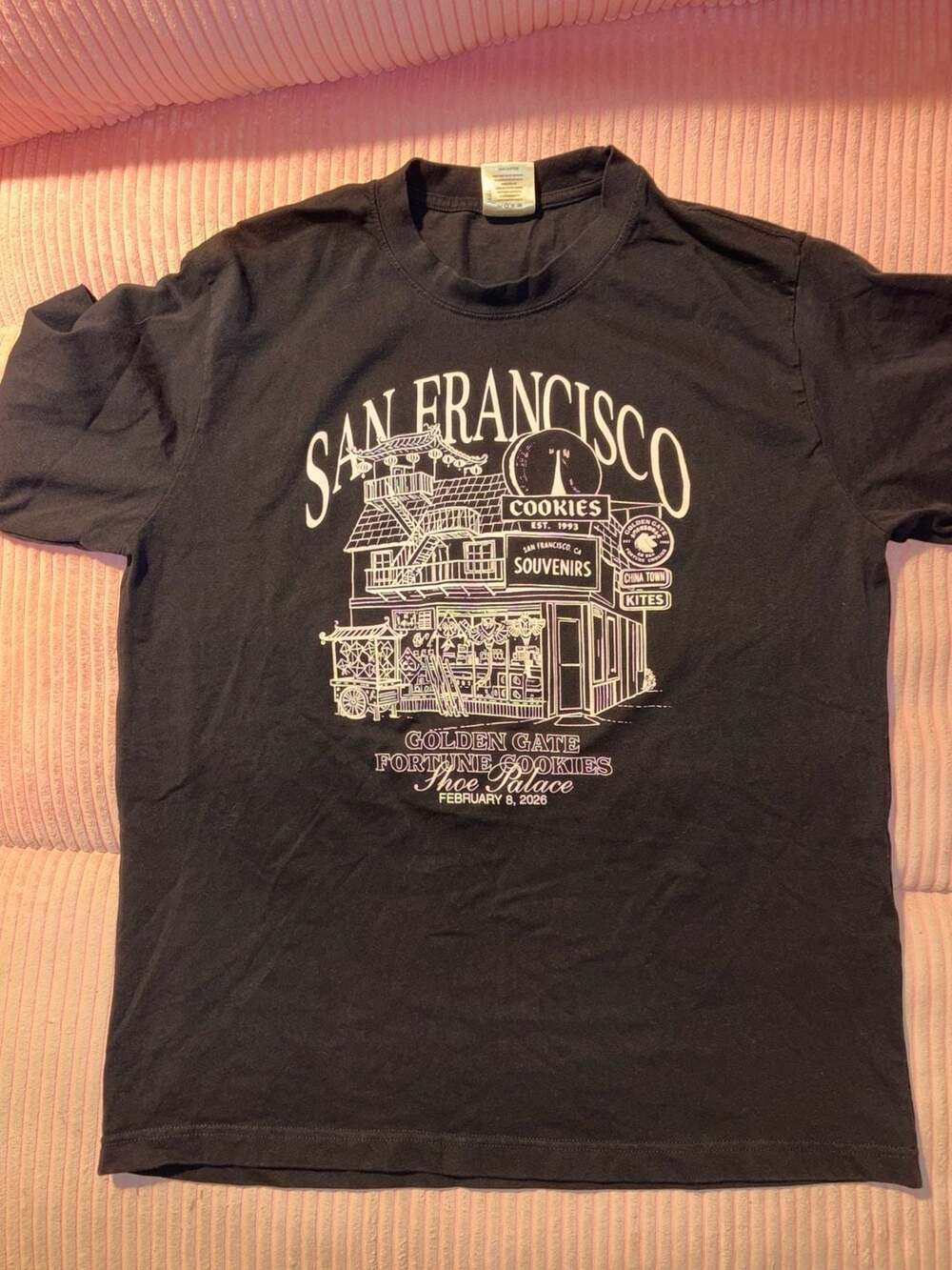 Maison Article San Francisco Souvenirs Graphic T-Shirt Black XL